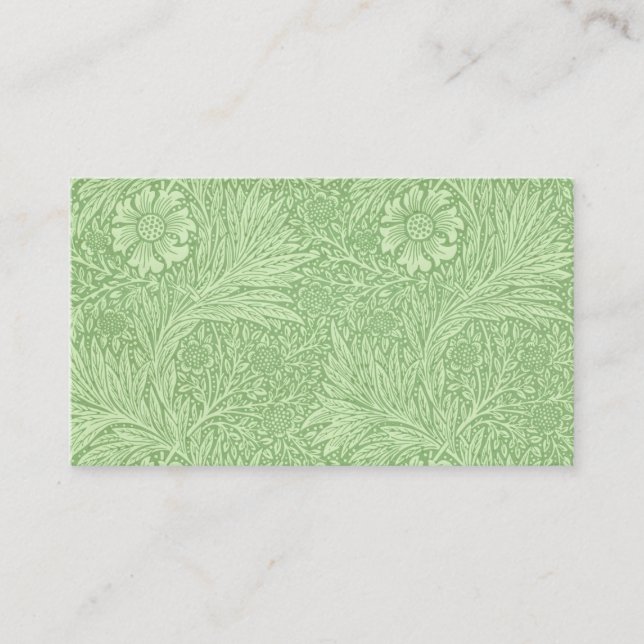 Tarjeta De Visita Modelo (verde) de la maravilla de William Morris (Anverso)