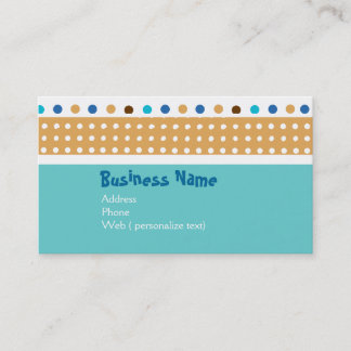 Tarjeta De Visita Modelos caprichosos artísticos lindos de Polkadots
