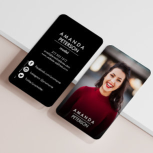 Tarjeta De Visita Modelos de actor de fotografía de bailarín Icono