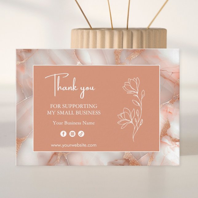 Tarjeta De Visita Modern Abstract Rose Gold Business Card (Subido por el creador)
