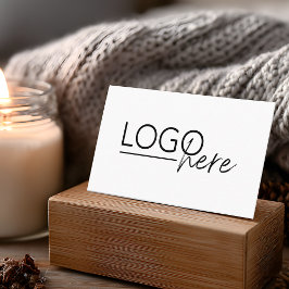 Tarjeta De Visita Modern Add Your Logo QR Code Professional