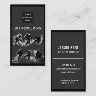 Tarjeta De Visita Modern American Football Sports Management