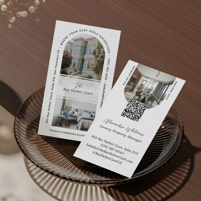 Tarjeta De Visita Modern Arch Photos Home Rental Property Manager (Subido por el creador)