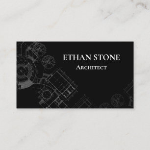 Tarjeta De Visita Modern Architect Business Card