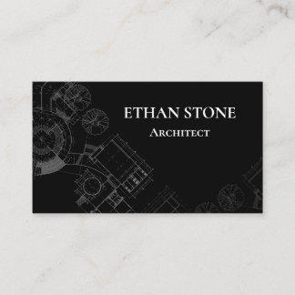 Tarjeta De Visita Modern Architect Business Card