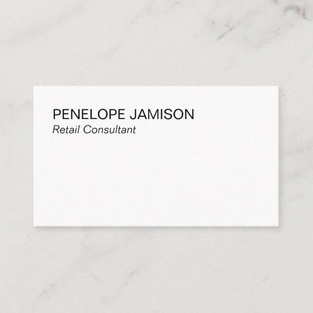 Tarjeta De Visita Modern Black and White  (Anverso)