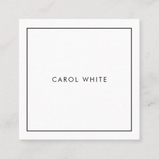 Tarjeta de visita Modern Black White Business Card