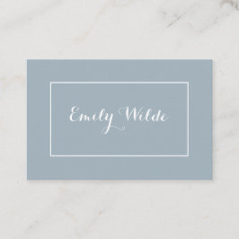 Tarjeta de visita Modern Blue White BusinessCard
