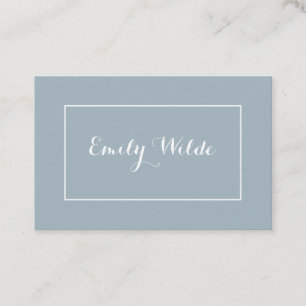 Tarjeta de visita Modern Blue White BusinessCard