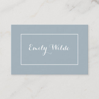 Tarjeta de visita Modern Blue White BusinessCard