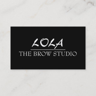 Tarjeta De Visita Modern Brow Studio Salón de belleza