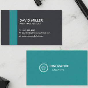 Tarjeta De Visita Modern Business Card for Marketing Strategist