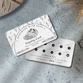 Tarjeta De Visita Modern Clean Homemade Sourdough Loyalty Card