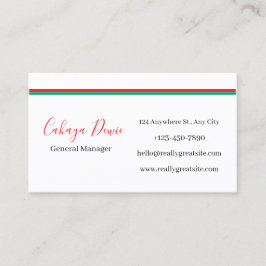 Tarjeta De Visita Modern Clean Line Business Cards