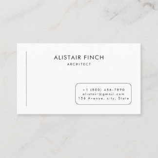 Tarjeta De Visita Modern Clean Minimal Business Card Template