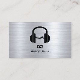 Tarjeta De Visita Modern Deejay DJ Music Beat Professional