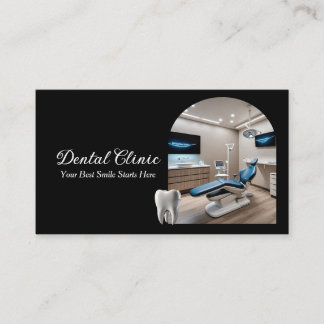 Tarjeta De Visita Modern Dental Clinic QR Code black and white