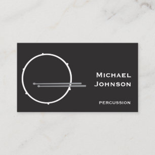 Tarjeta De Visita Modern Drummer Percusión