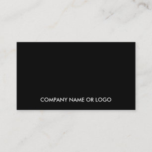 Tarjeta De Visita Modern Elegant Black White Simple Company