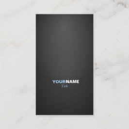 Tarjeta De Visita Modern font in two colors with