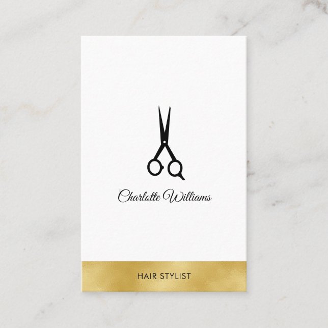 Tarjeta De Visita Modern Friseur Visitenkarte (Anverso)