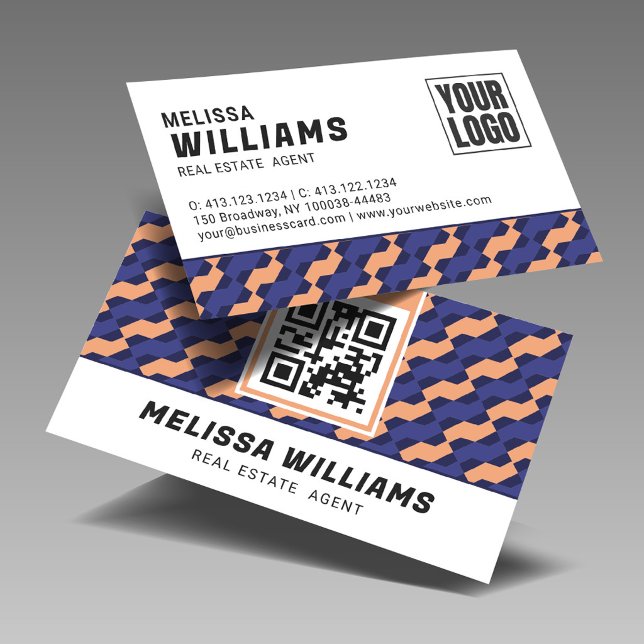 Tarjeta De Visita Modern Geometric Interlocking Pattern  (Subido por el creador)