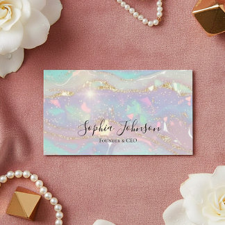 Tarjeta De Visita Modern Glitter Business Card