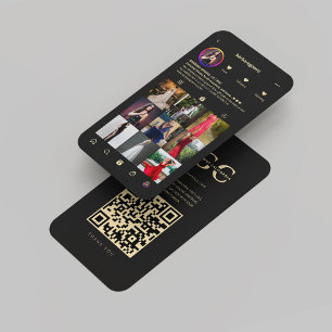 Tarjeta De Visita Modern Gowns Bridal Boutique Black Gold Instagram