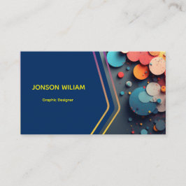 Tarjeta De Visita Modern Graphic Designer Business Card | Custom Min