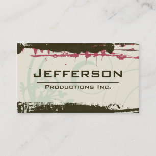 Tarjeta De Visita Modern Grunge Style Company
