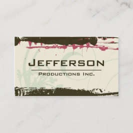 Tarjeta De Visita Modern Grunge Style Company