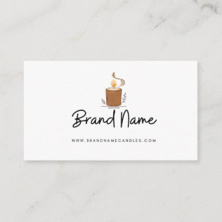 Tarjeta De Visita Modern Hand-Poured Soy Candle Business Card