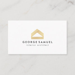 Tarjeta De Visita Modern Home Design Custom Abstract Logo 