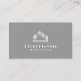 Tarjeta De Visita Modern Home Design Custom Abstract Logo 
