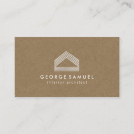 Tarjeta De Visita Modern Home Design Custom Abstract Logo 