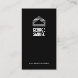 Tarjeta De Visita Modern Home Design Custom Abstract Logo 