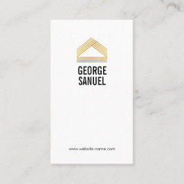 Tarjeta De Visita Modern Home Design Custom Abstract Logo 