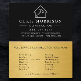 Tarjeta De Visita Modern Industrial Construction Company