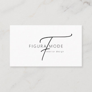 Tarjeta De Visita Modern Interior Designer Business Card