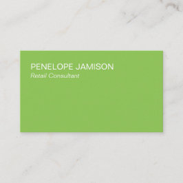 Tarjeta De Visita Modern Lime Green