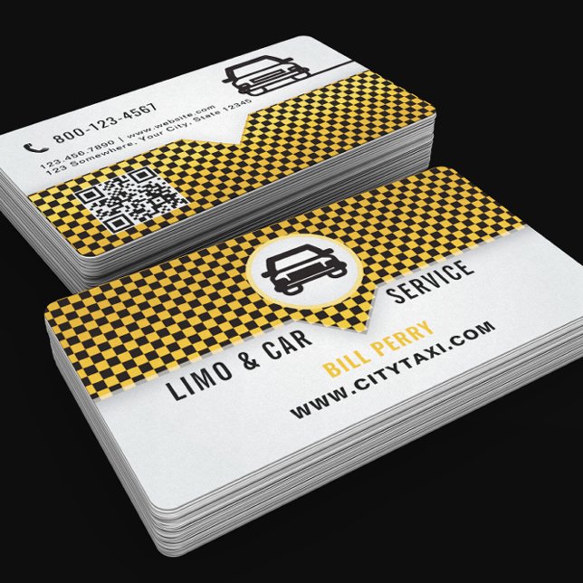 Tarjeta De Visita Modern Limo & Car Service Logo Design (Subido por el creador)