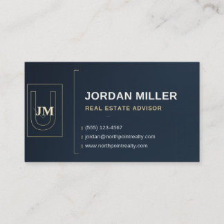 Tarjeta De Visita Modern Luxury Real Estate Business Card Template