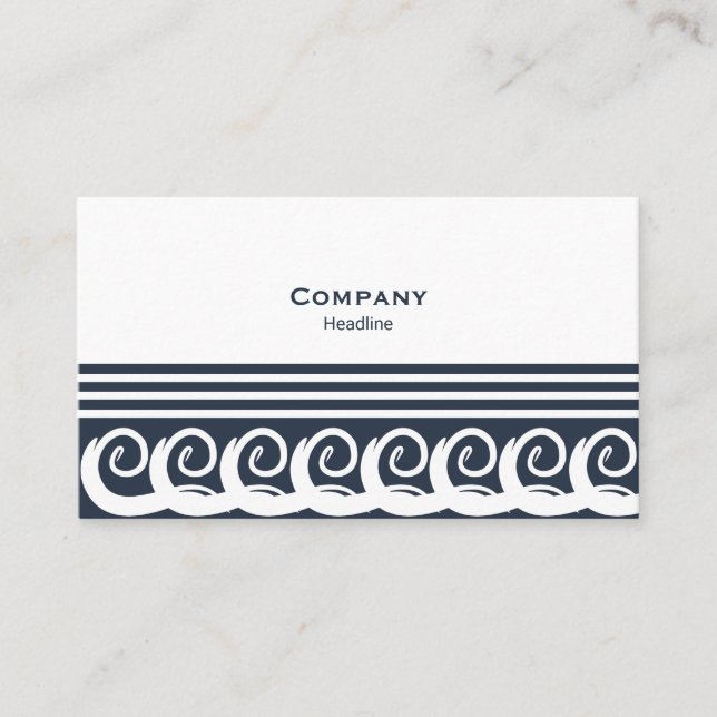 Tarjeta De Visita Modern Meander (Anverso)