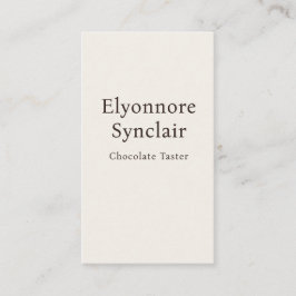 Tarjeta De Visita Modern Minimal Chocolate Tasting Qr Code