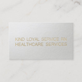 Tarjeta De Visita Modern Minimal Faux Relieve metalizado dorado Pers