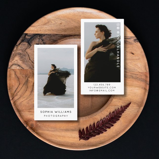 Tarjeta De Visita Modern Minimal Profesional 2 Foto (Subido por el creador)