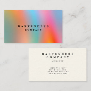 Tarjeta De Visita Modern Minimal Soft Gradient Colors 