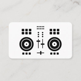 Tarjeta De Visita Modern Minimalist DJ 