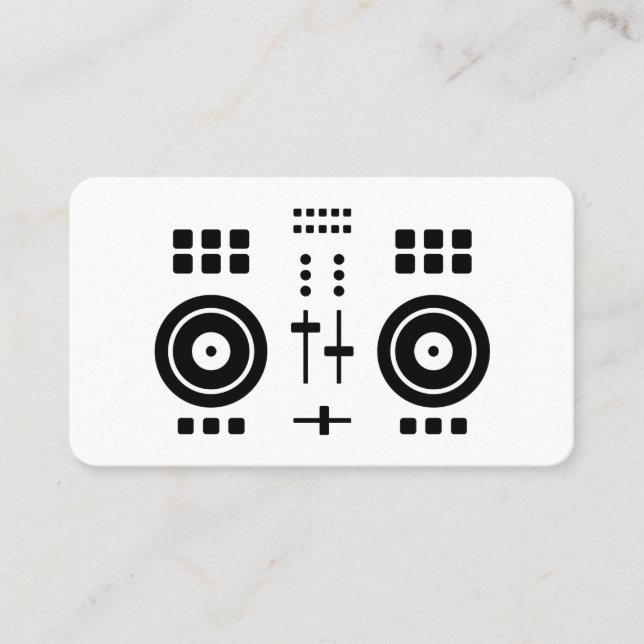 Tarjeta De Visita Modern Minimalist DJ  (Anverso)