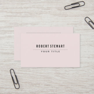Tarjeta De Visita Modern minimalist generic baby pink